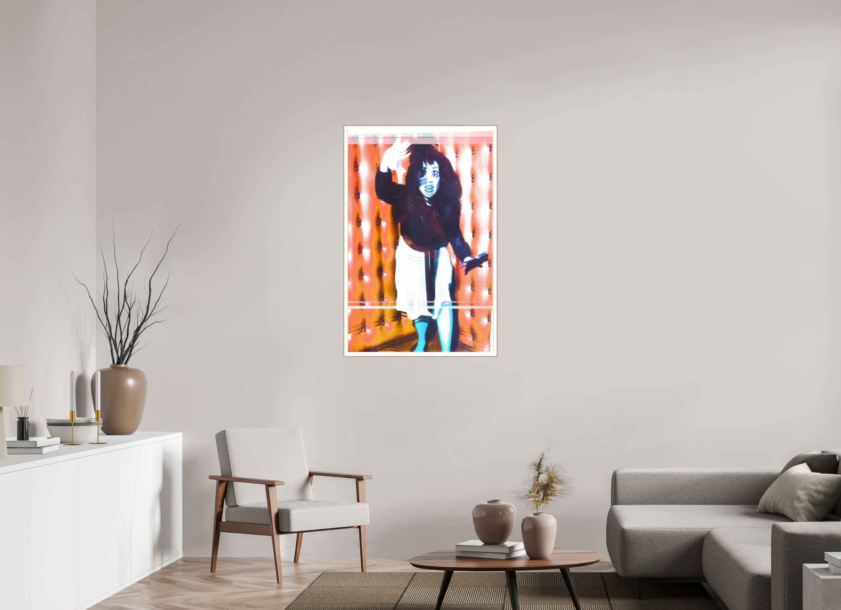 28 x 43″, Solid Wood ArtBox (Oak) Chorophobia