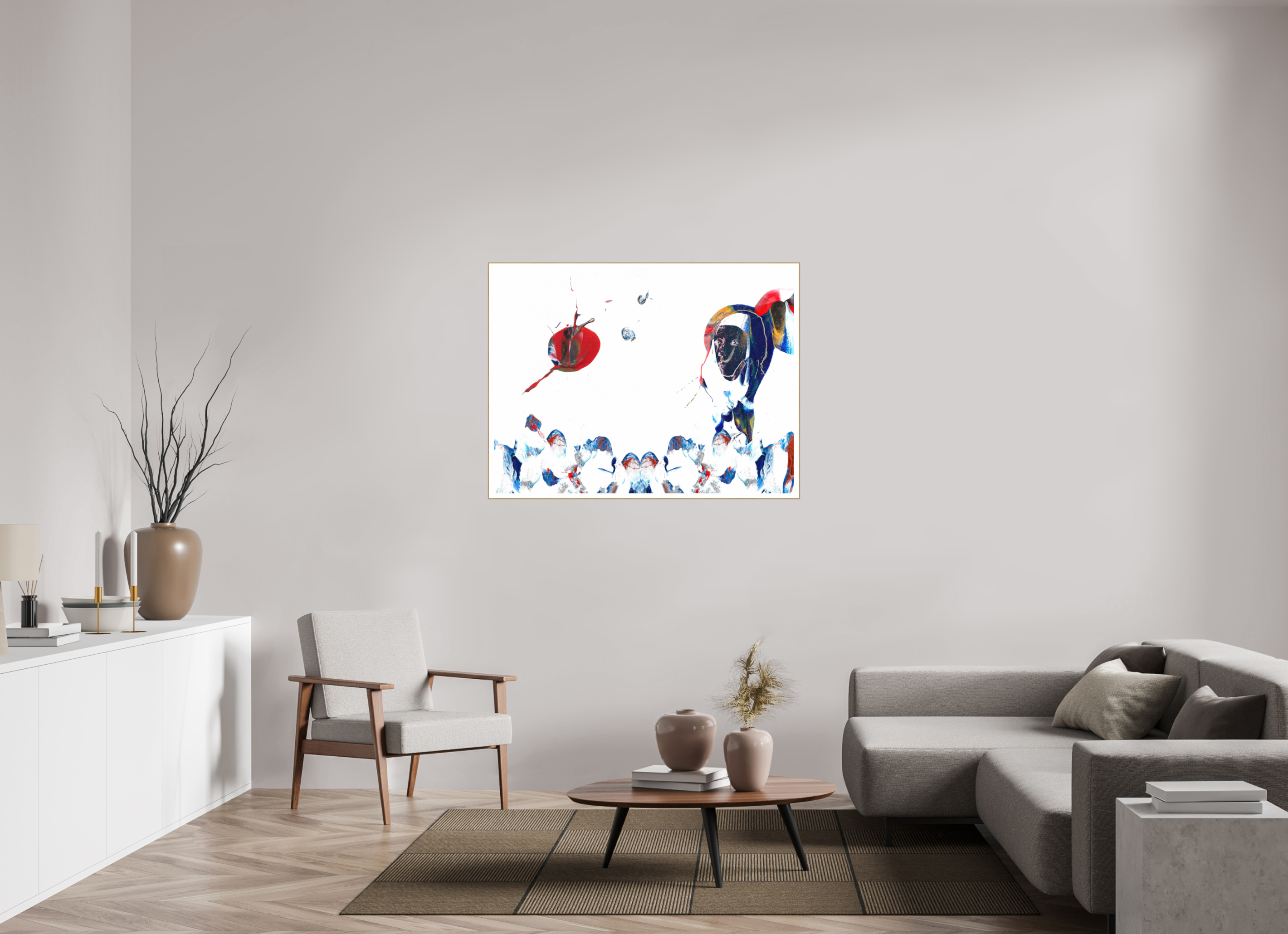 48 x 36″, Solid Wood ArtBox (Oak) Her View Of The World