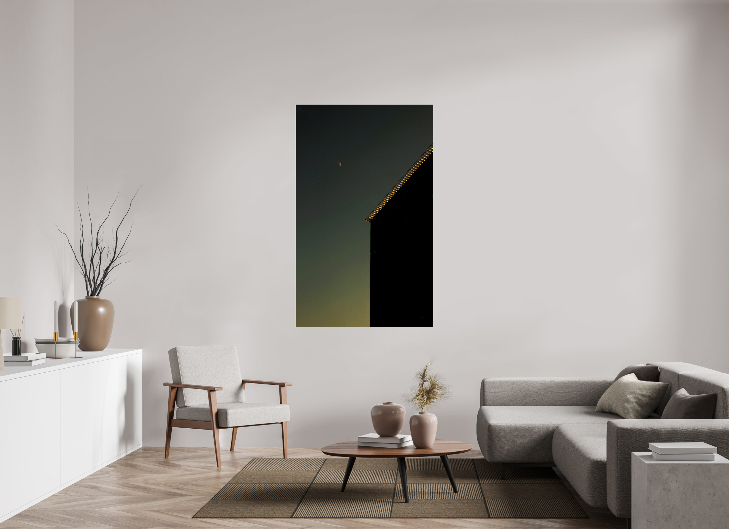 39 x 63.1″, Photo Print Under Acrylic Glass Sweet Moon