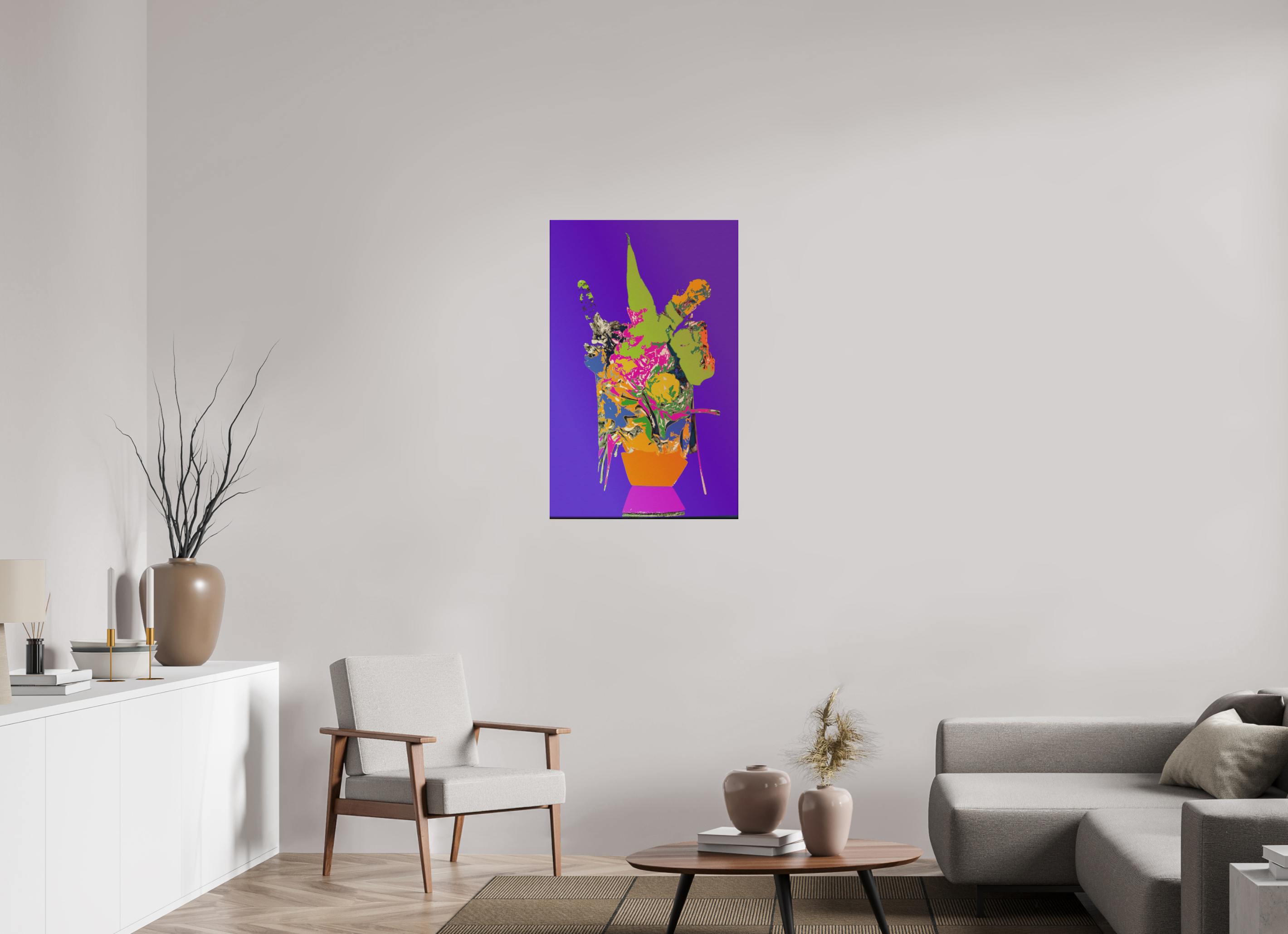 24 x 38.1″, Direct Print on Forex Pop Vase 1