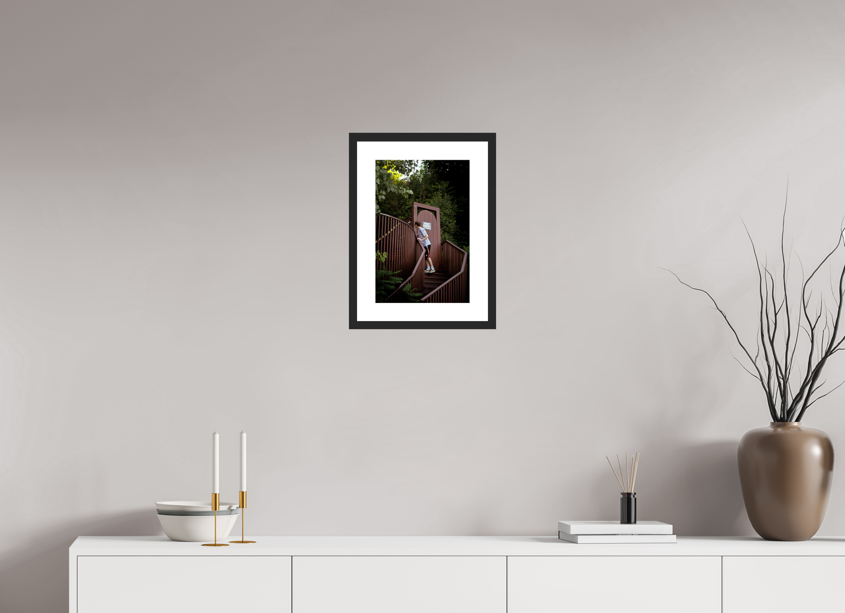 10 x 15″, Fuji Crystal Archive Print Framed (Black) Private Property
