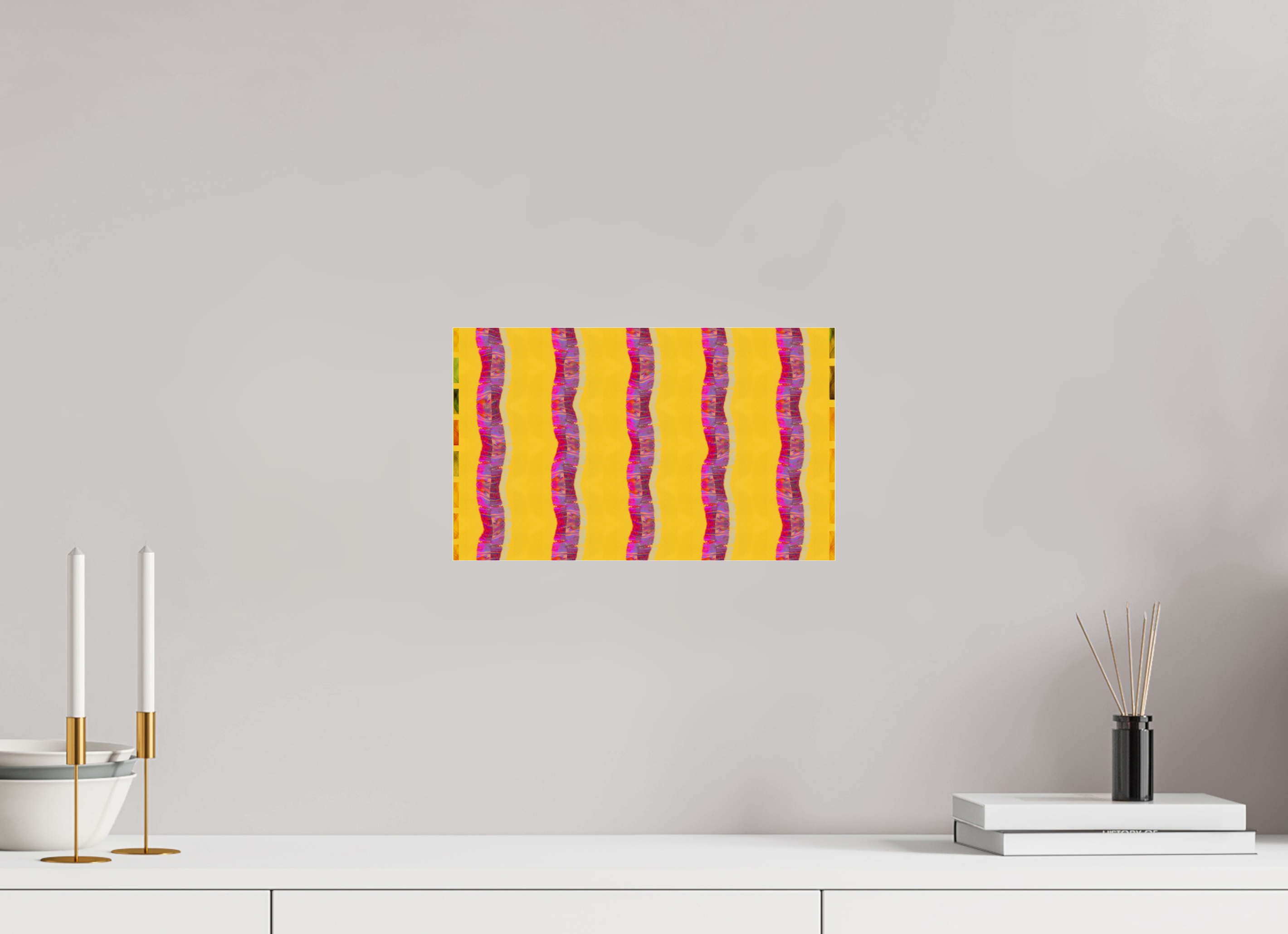 13.1 x 8″, Photo Print Under Acrylic Glass Purple Waves