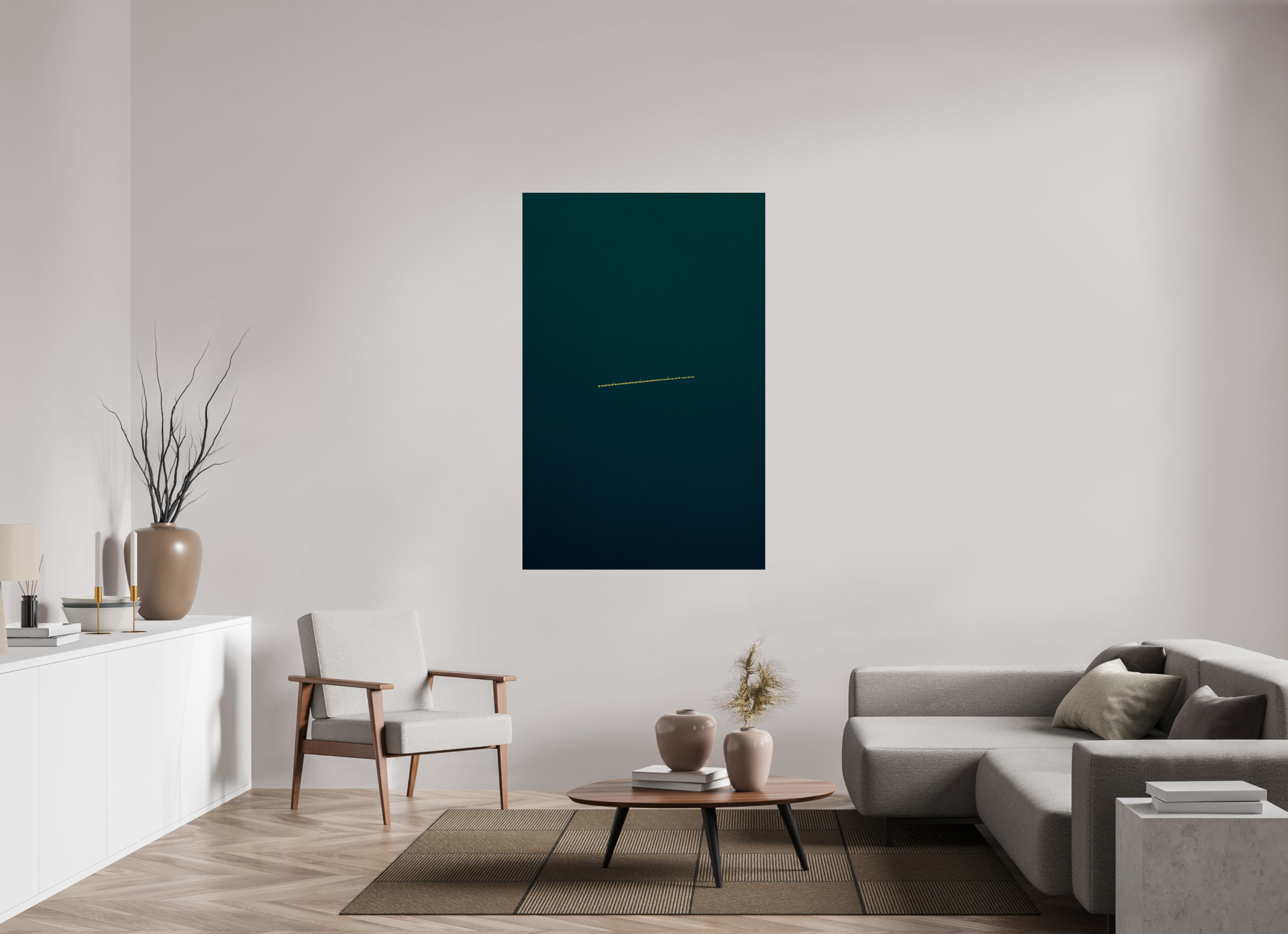 39 x 60.6″, Photo Print Under Acrylic Glass UFO
