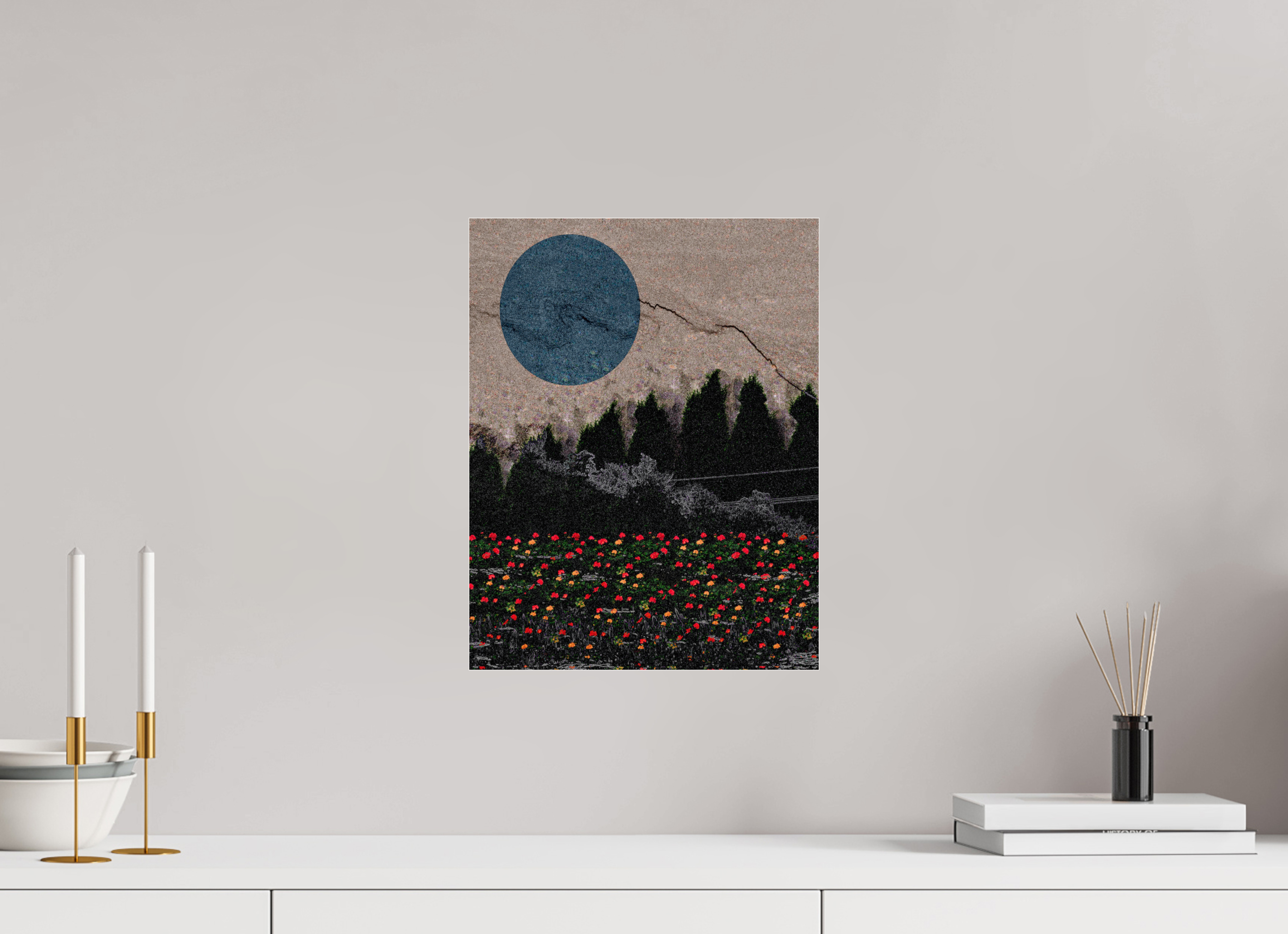 12 x 15.5″, Photo Print Under Acrylic Glass garden