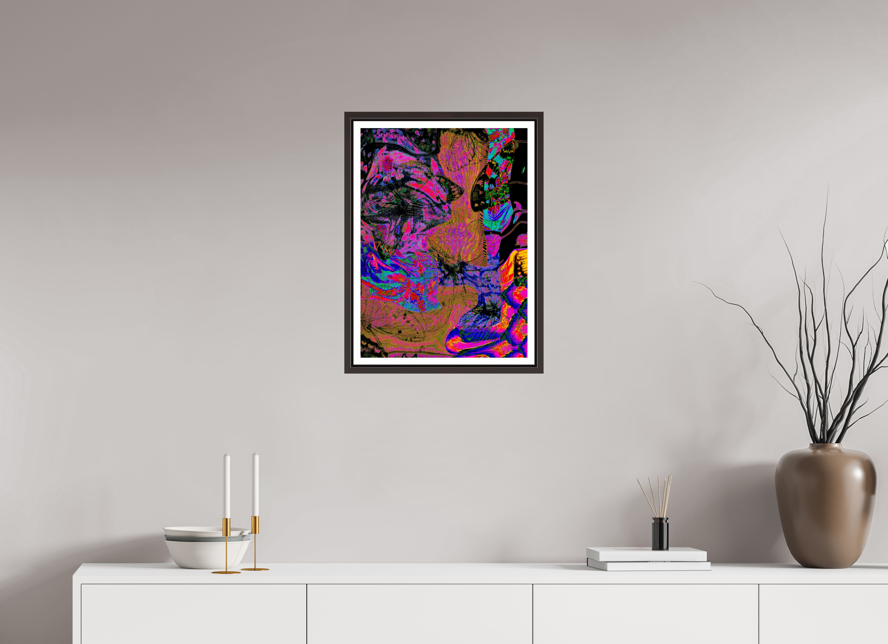 16 x 22″, Floater Frame (Alder Brown) Spencer's At The Mall