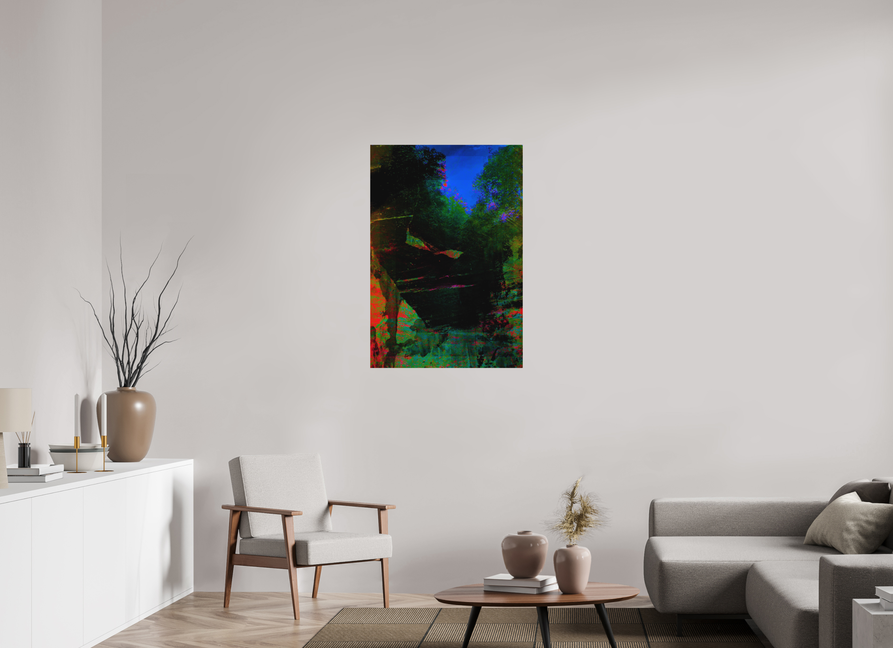 28 x 40.9″, Direct Print on Forex greens