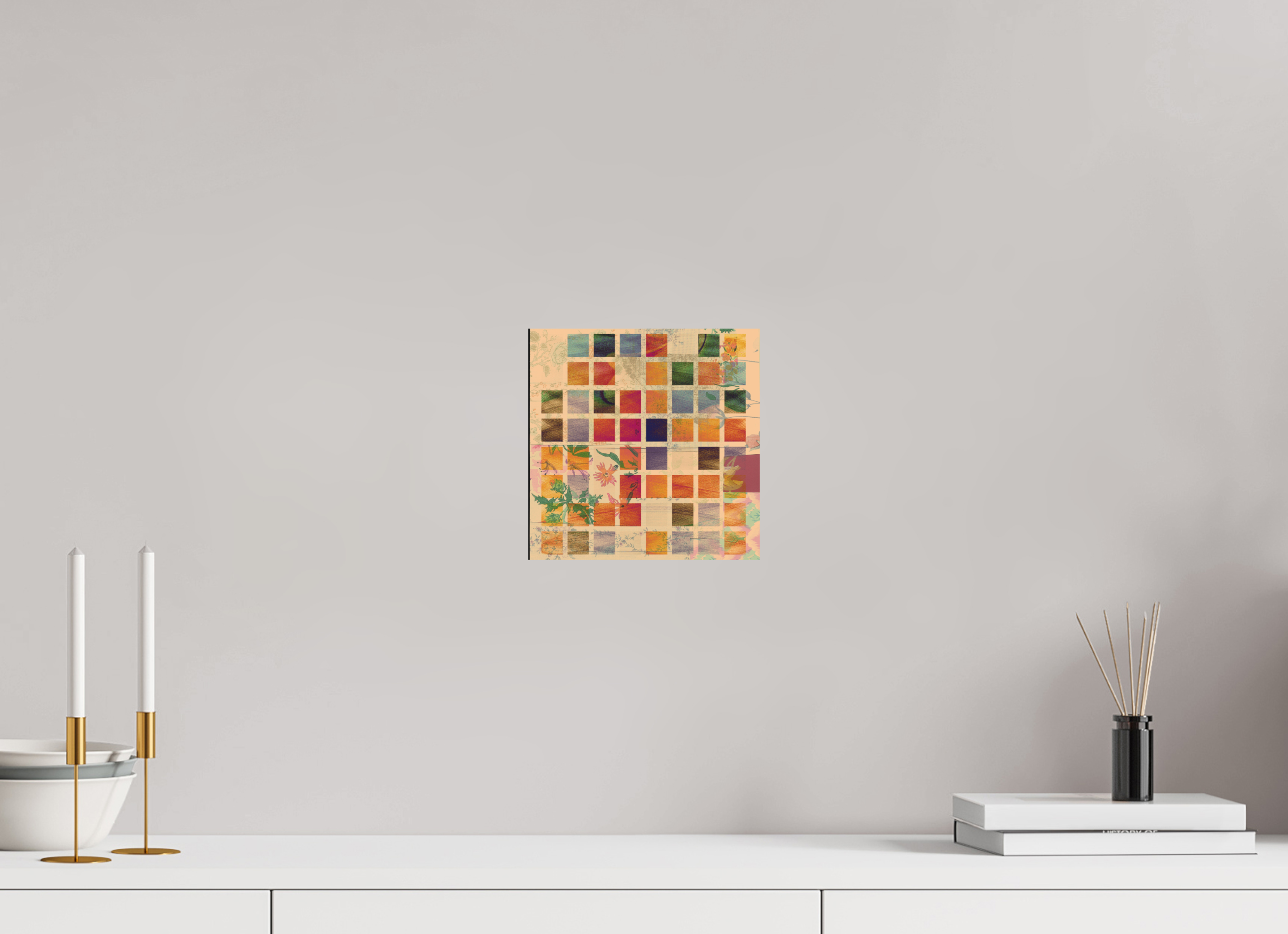 8 x 8″, Aluminum Dibond Earth Tones