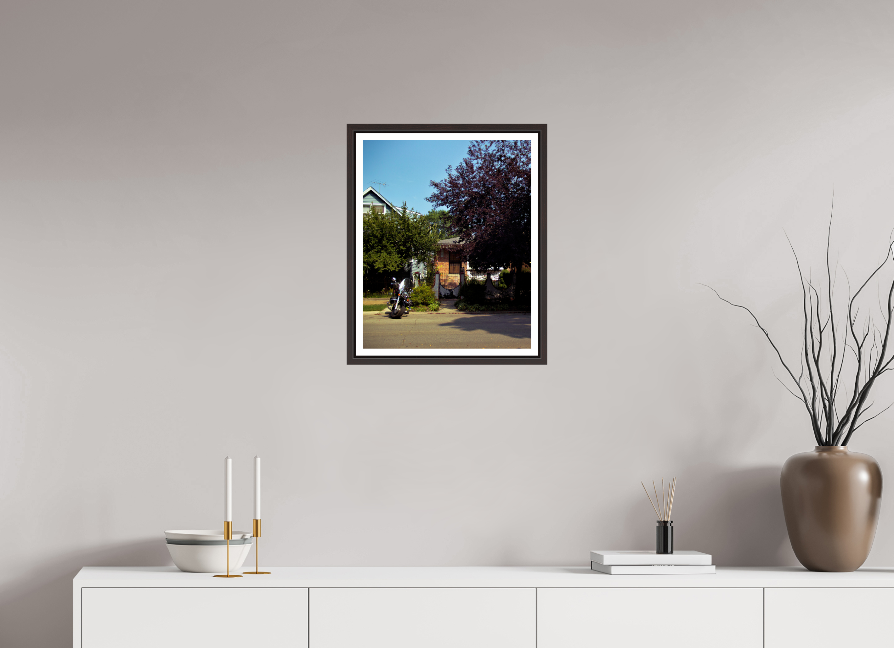 16 x 19.9″, Floater Frame (Alder Brown) Soft