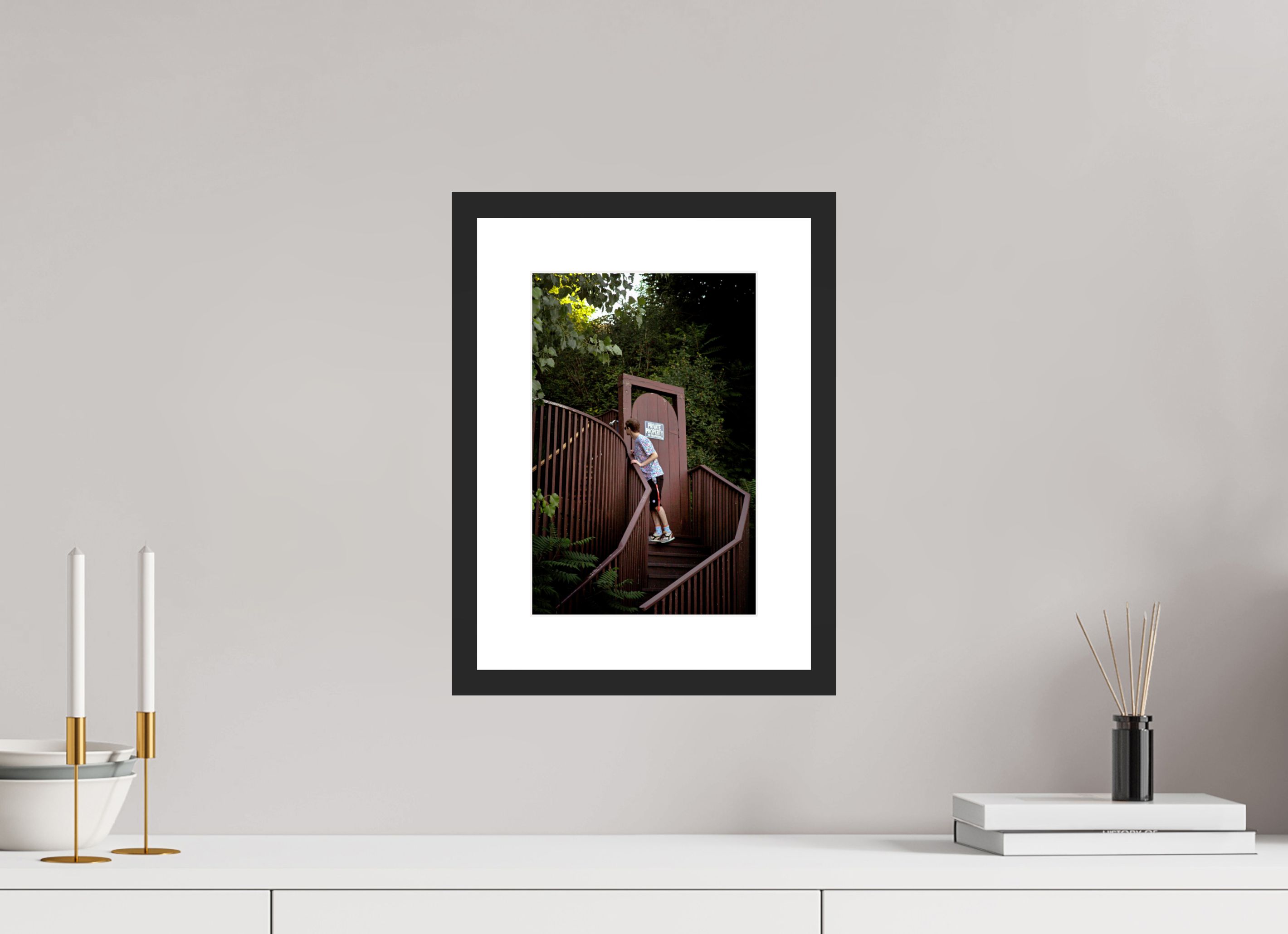 8 x 12″, Framed #1 Private Property