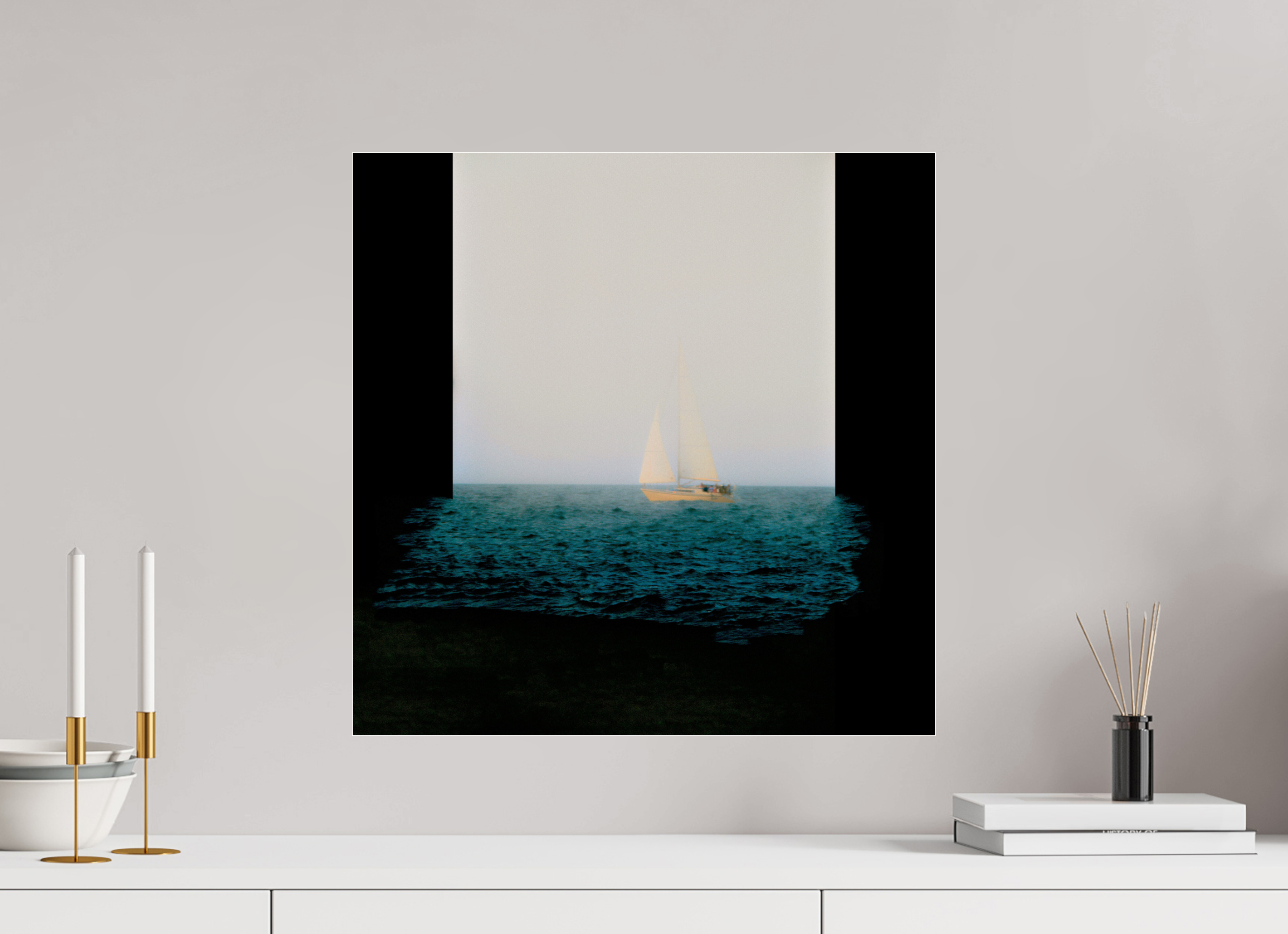20 x 20″, Photo Print Under Acrylic Glass Sleeps While Walking