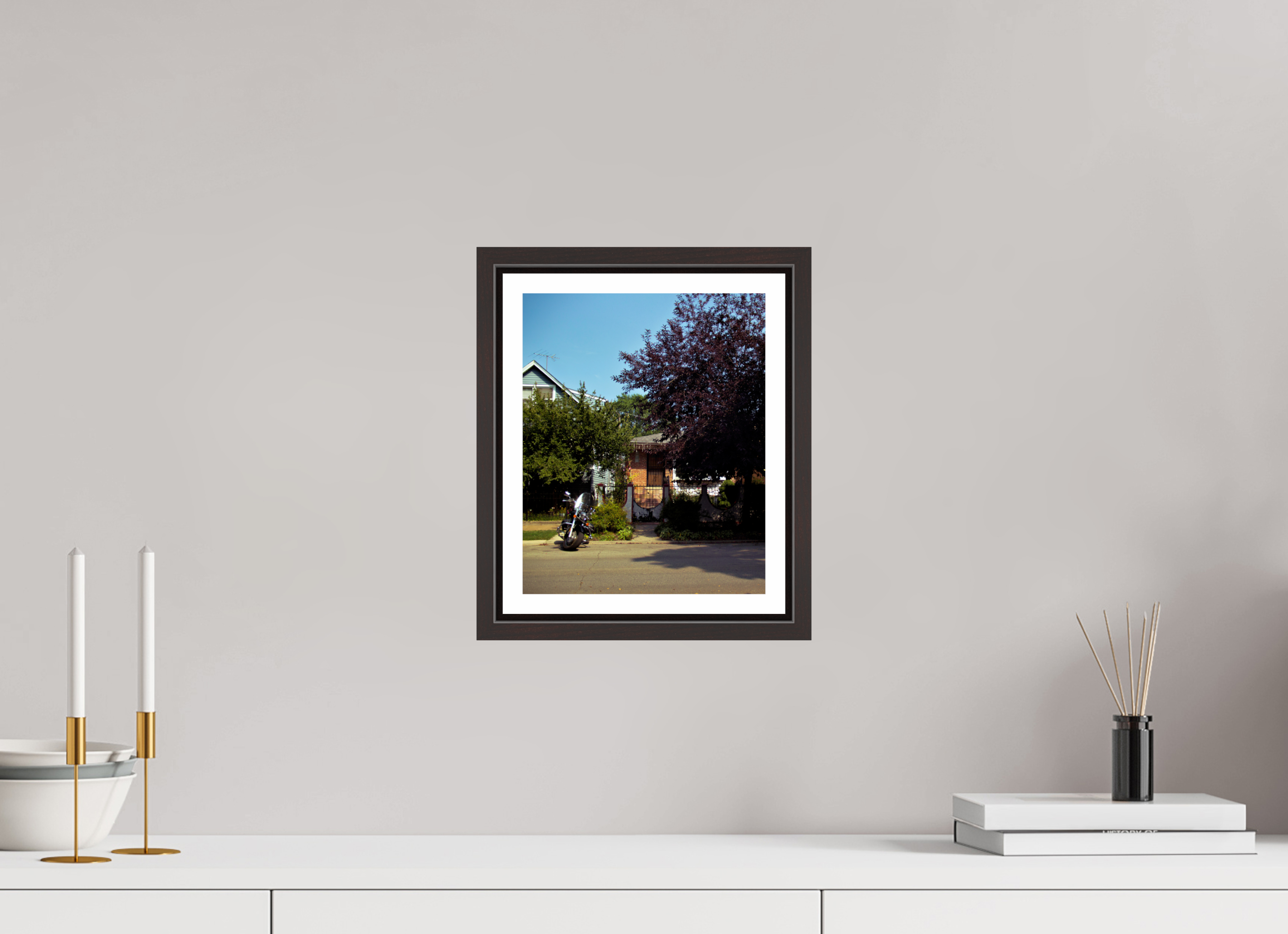 8 x 10″, Floater Frame (Alder Brown) Soft