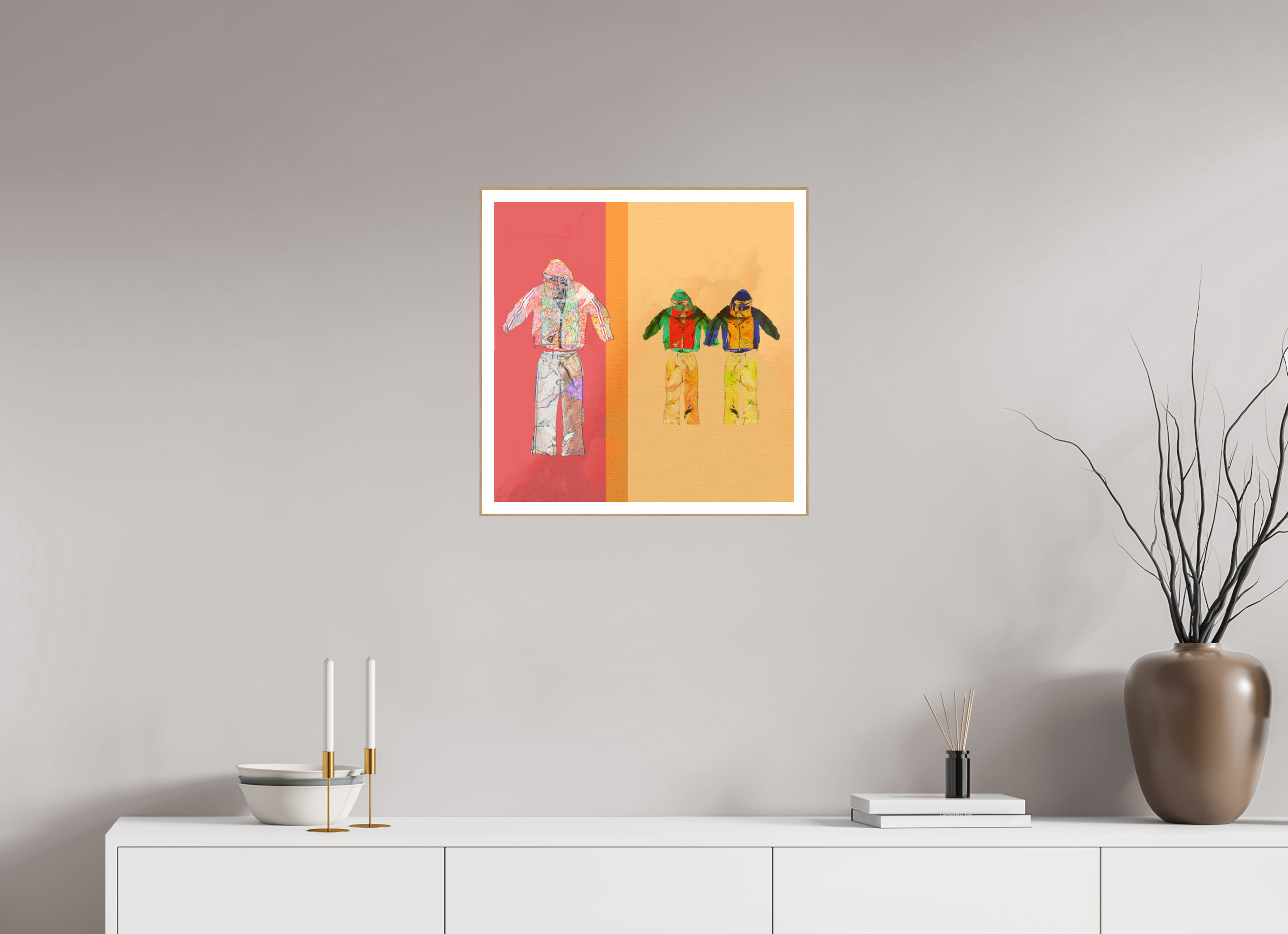 20 x 20″, Solid Wood ArtBox (Oak) 006