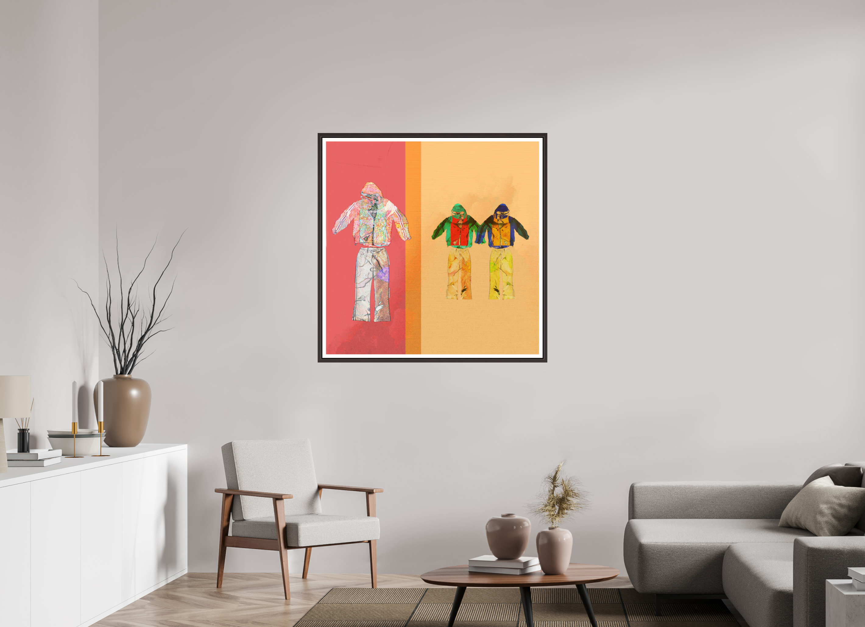 40 x 40″, Floater Frame (Alder Brown) 006