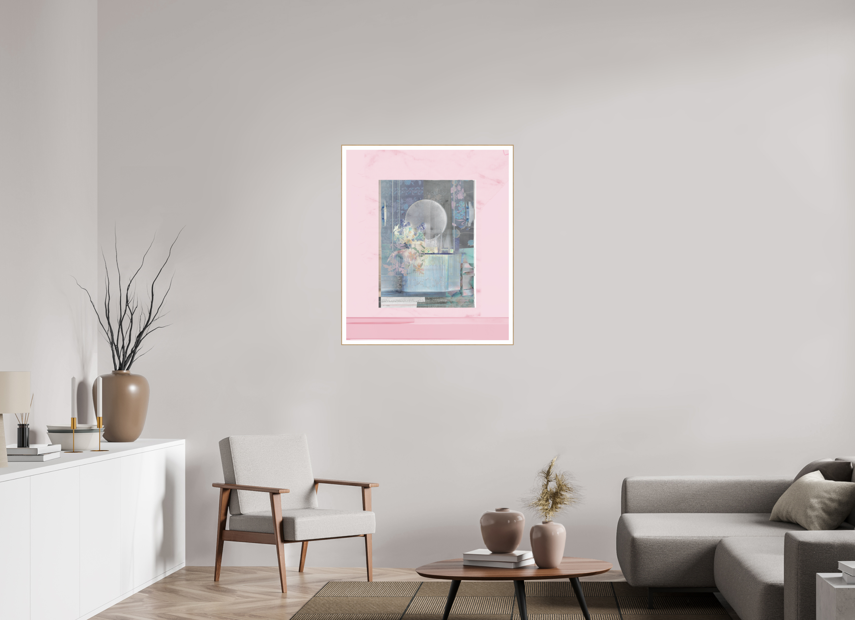 31 x 36.3″, Solid Wood ArtBox (Oak) Interior Design