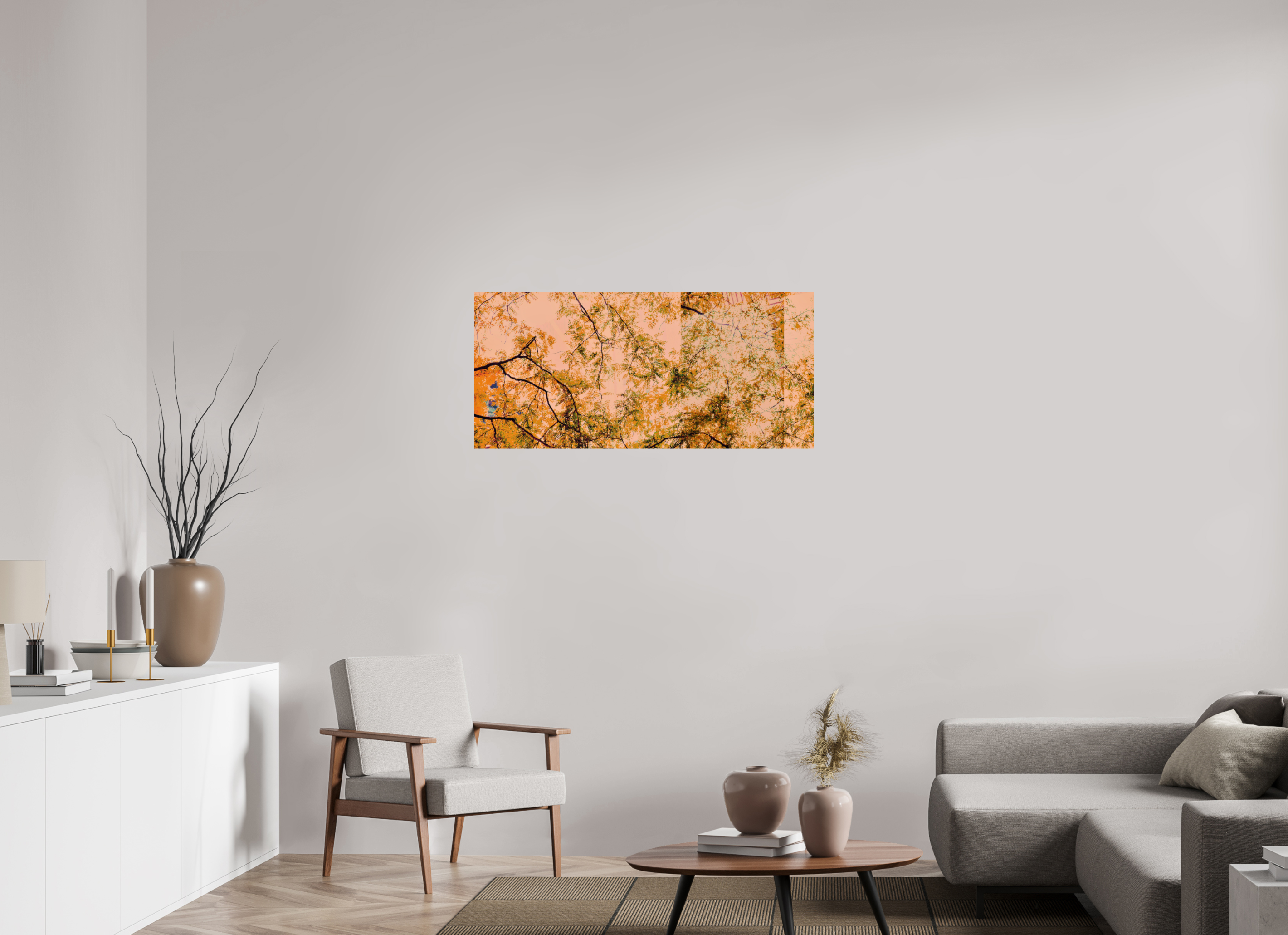 43.5 x 20″, Fine Art Print Cherry Trees