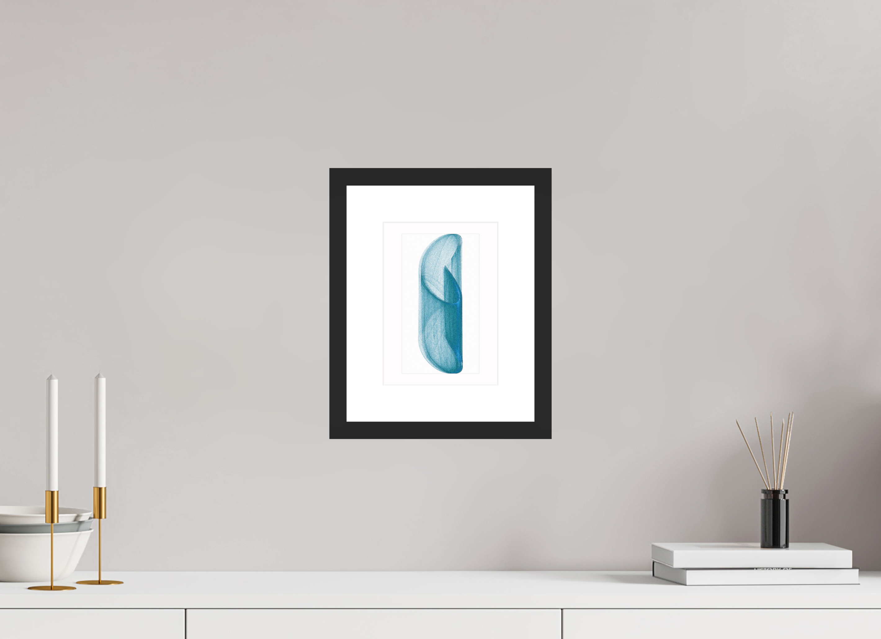 6 x 8.4″, Fuji Crystal Archive Print Framed (Black) Brutal Blue