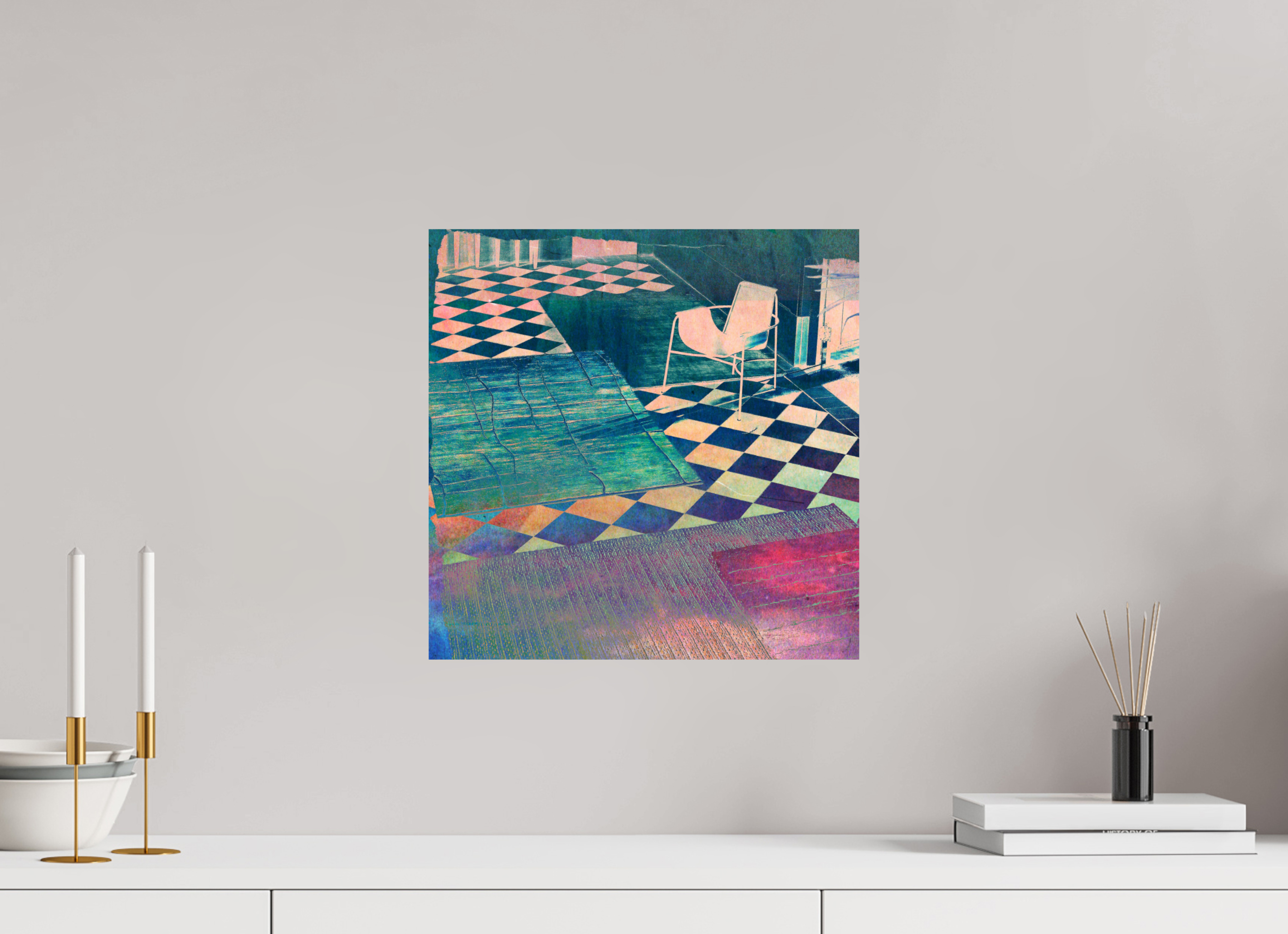 15 x 15″, Fine Art Print Musical Chairs