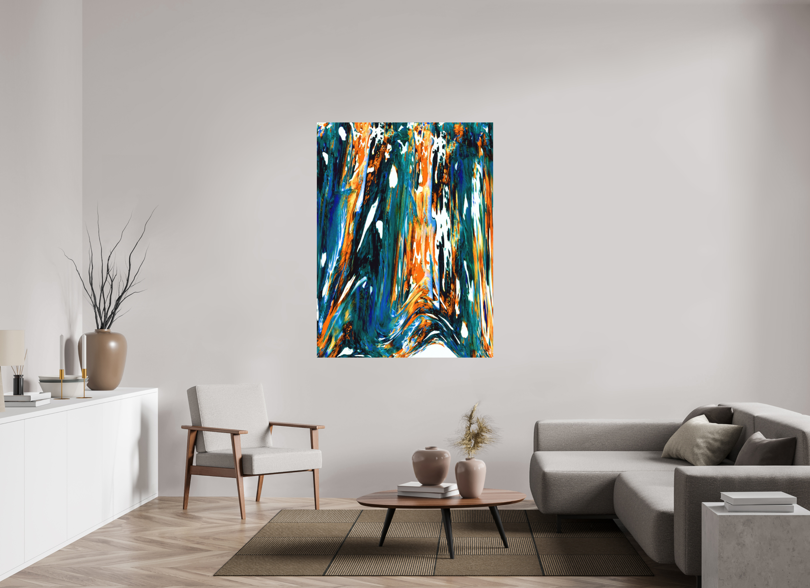 45 x 60″, Aluminum Dibond Ponds